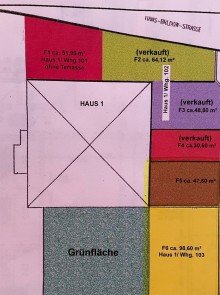 Grundriss Garten Sonnige 4-Zimmer-EG-Wohnung mit Balkon und Garten in S�dost
