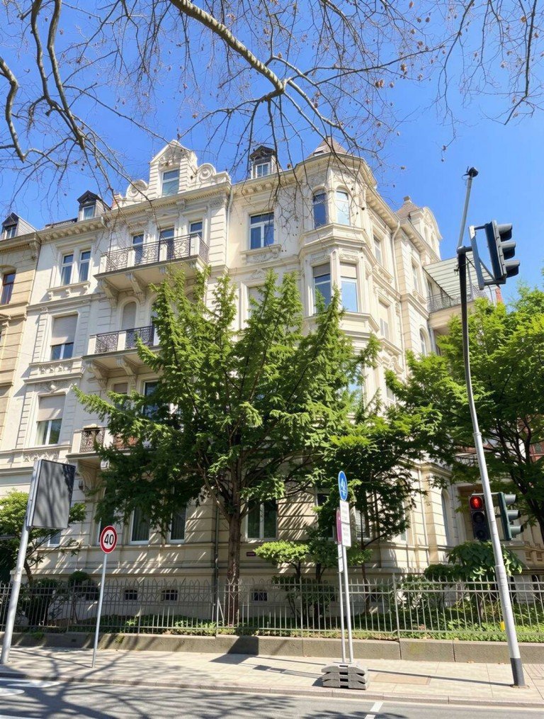 Au�enansicht Wiesbaden Etagenwohnung Repr�sentatives Wohnen in Bestlage - Altbaujuwel am Kaiser-Friedrich-Ring