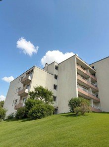 Au�enansicht KI verbessert Charmante 1,5-Zimmer-Wohnung mit Rheinblick in Bingen-Bingerbr�ck