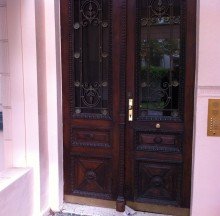 Hauseingang Helle DG Wohnung in freistehender Jugendstilvilla n�he Kurhaus