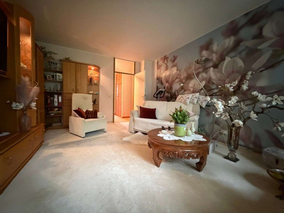 Wohnzimmer Etagenwohnung Mainz